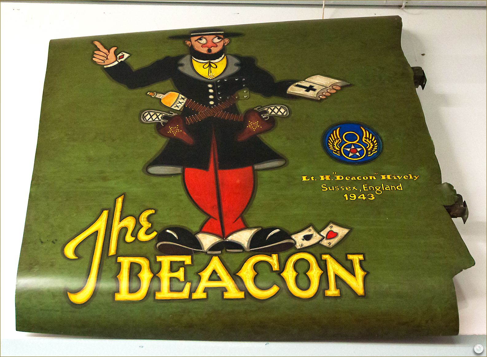 113 Russell Military Museum WW II Airplane Nose Art The Deacon